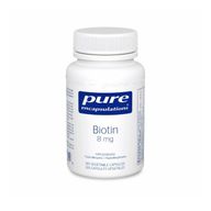 美国Pure Encapsulations生物素胶囊 8毫克/120粒 改善头发皮肤指甲状态