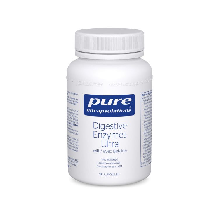 美国Pure Encapsulations强力消化酶胶囊 含甜菜碱/90粒 保持胃部最佳pH值 改善消化 帮助营养吸收