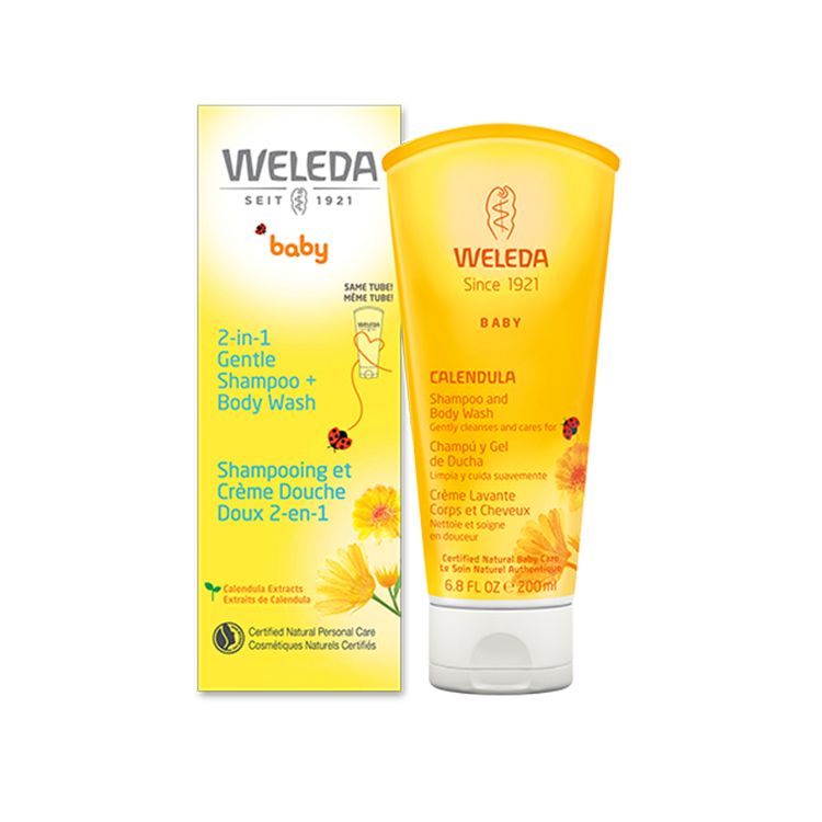 Weleda, Baby 2 in 1 Gentle Shampoo and Body Wash, 200 ml