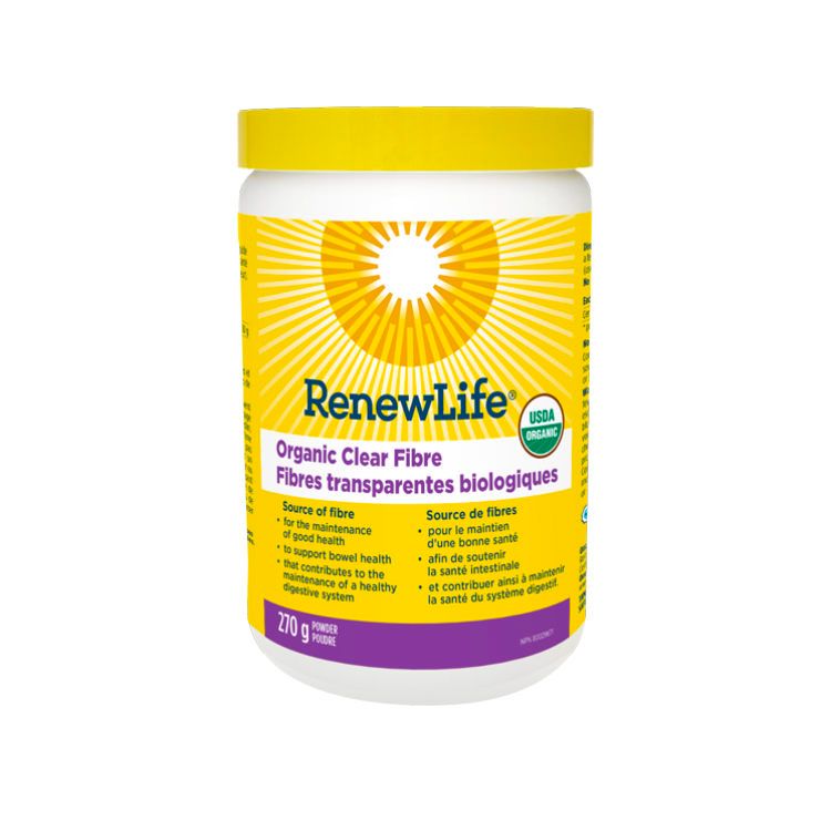 美国Renew Life有机金合欢纤维粉 270g 促进消化 维护肠道健康