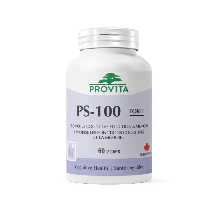加拿大Provita磷脂酰丝氨酸PS强化胶囊 60粒 添加左旋肉碱 协同改善大脑认知能力 提高记忆力