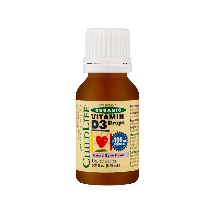 ChildLife, Organic Vitamin D3 Drops, 6.25ml Lifeplus Natural Health