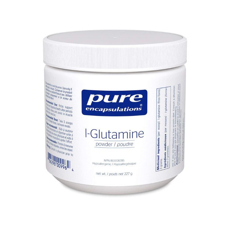 美国Pure Encapsulations L-谷氨酰胺粉 227克 保护肠道粘膜 帮助运动后肌肉修复