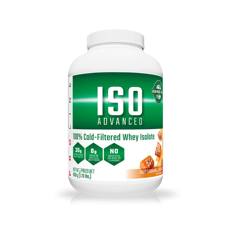 Pro Line, ISO Advanced, 100% Cold-Filtered Whey Isolate Protein, Salted Caramel, 800g