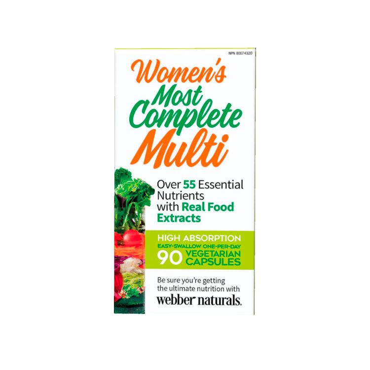 Webber Naturals, Women's Most Complete Multi, 90 Vegetarian Capsules