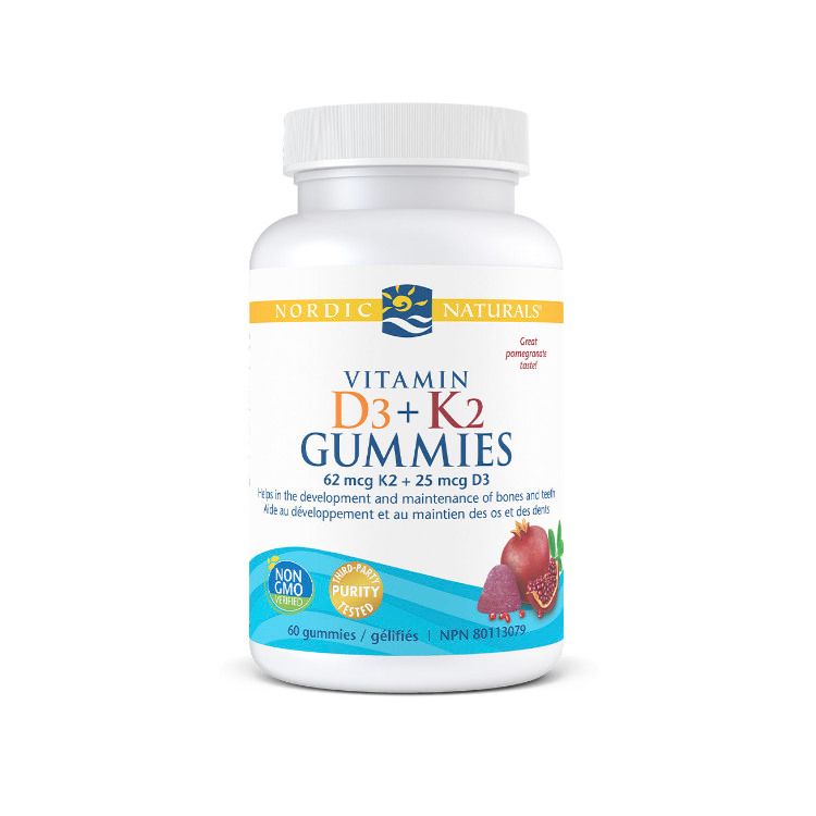 Buy Nordic Naturals, Vitamin D3+K2, 60 Gummies for 34.99 Lifeplus
