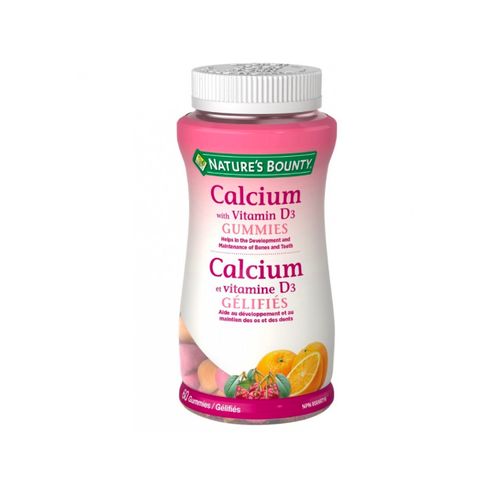 Nature's Bounty, Calcium with Vitamin D3, 60 Gummies