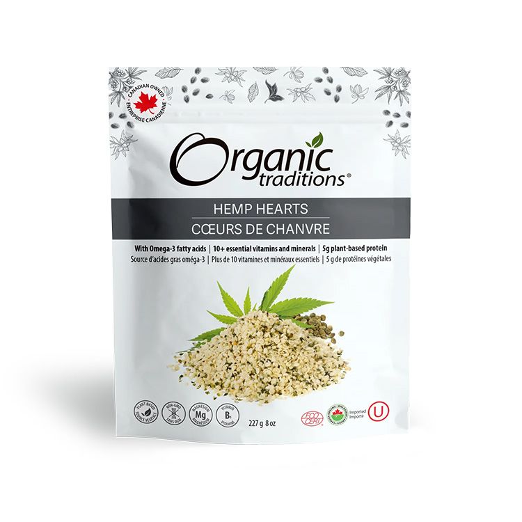 美国Organic Traditions有机火麻仁 227克 素食者完美蛋白质来源 富含Omega-3