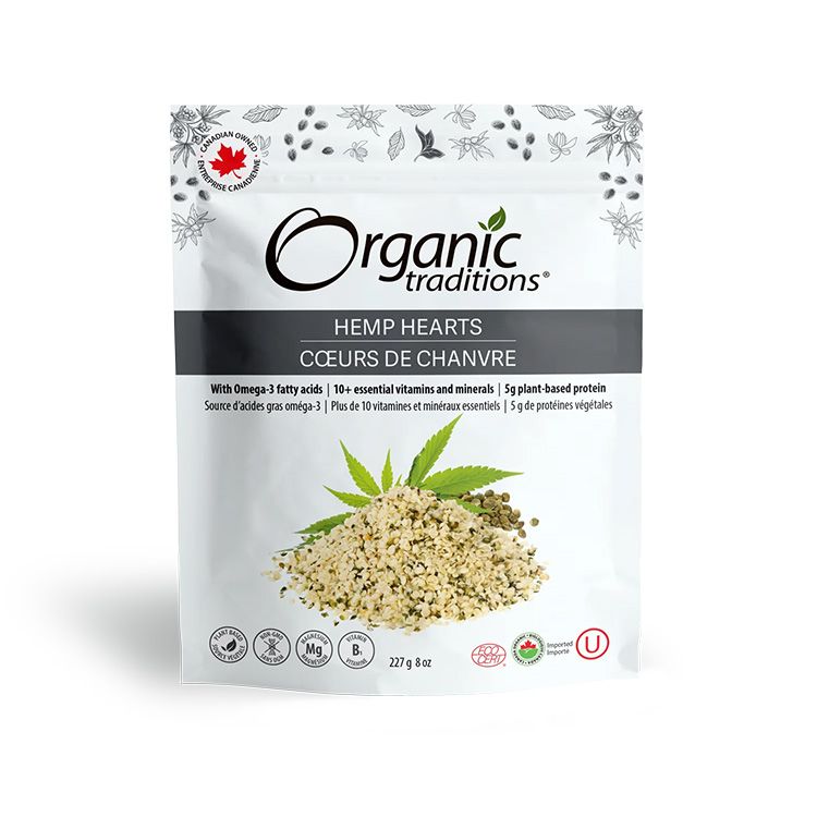 Organic Traditions, Organic Hemp Hearts, 227g