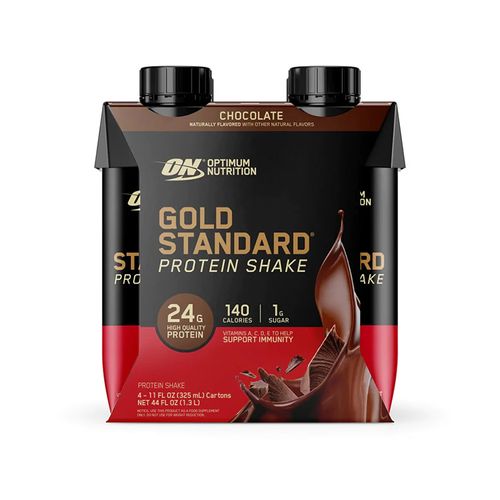 Optimum Nutrition, Gold Standard Ready to Drink Protein Shake, Chocolate, 4 Pack
