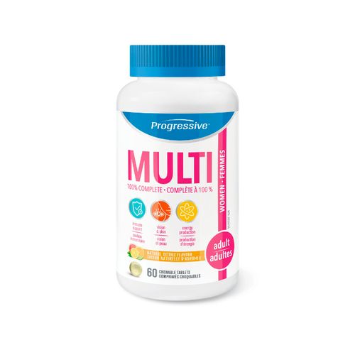 Progressive, Adult Multi Vitamin, For Women, 60 Chewable Tablets