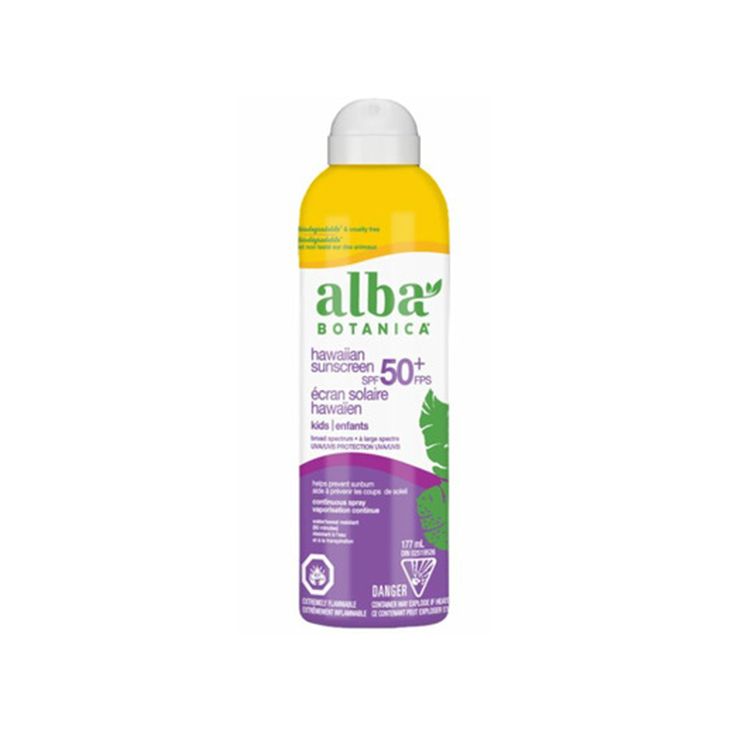 Alba Botanica, Kids Sunscreen Continuous Spray SPF50+, Very Emolli, 177ml
