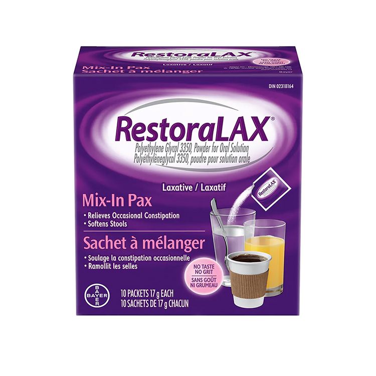 Buy RestoraLAX, Powder Laxative, 10 Packets for 17.99 Lifeplus