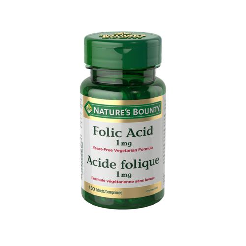 Nature's Bounty, Folic Acid, 1mg, 150 Tablets