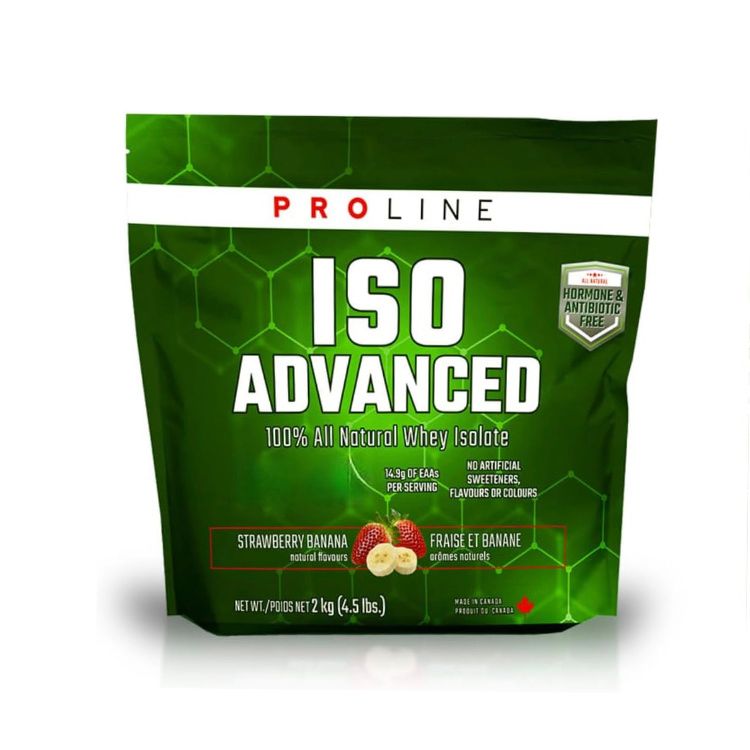 加拿大ProLine 100%冷滤分离乳清蛋白粉 草莓味/2公斤 0添加糖0人工香精 最高生物利用度分离乳清蛋白