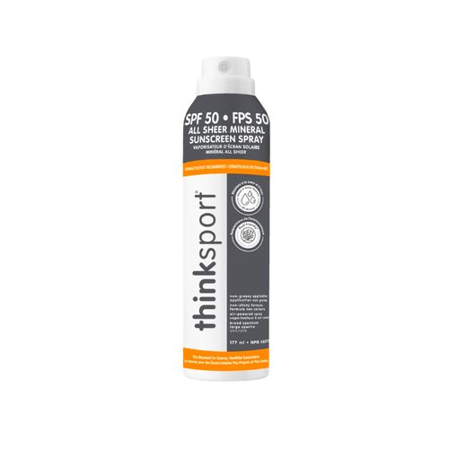 Thinksport, Sport All Sheer Mineral Sunscreen, SPF50, Spray, 177ml