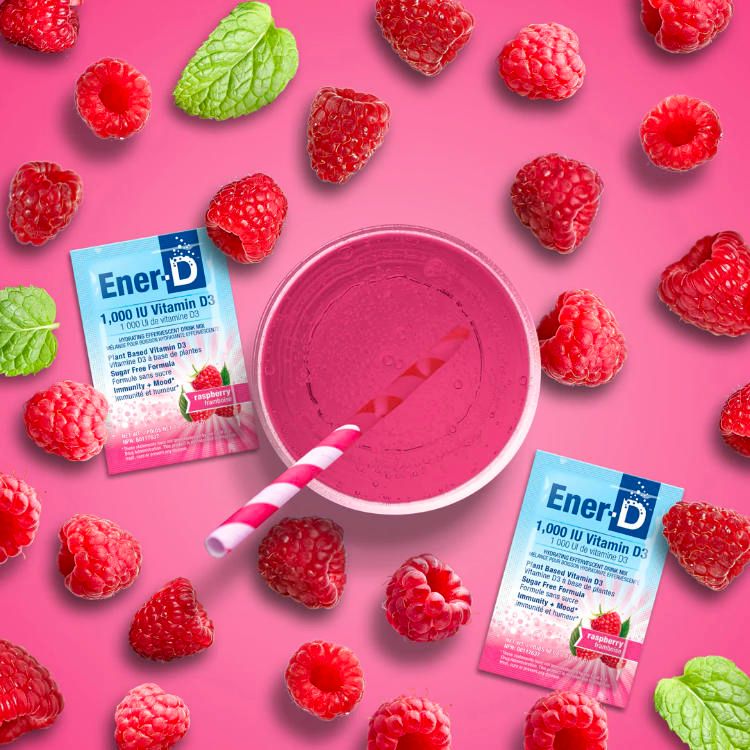 Ener-D, Sugar Free, Raspberry, 24pk