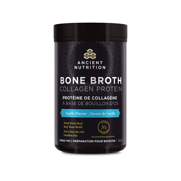 Buy Ancient Nutrition, Bone Broth Collagen, Vanilla, 321g for 45.99