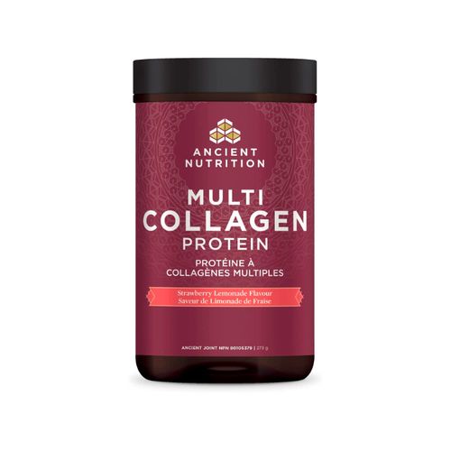 Ancient Nutrition, Multi Collagen Protein Powder, Strawberry Lemonade, 273g