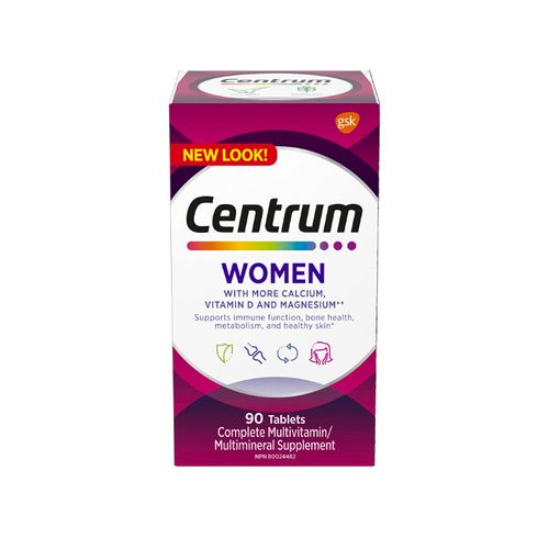 Centrum, Multivitamins/Minerals, Women, 90 Tablets