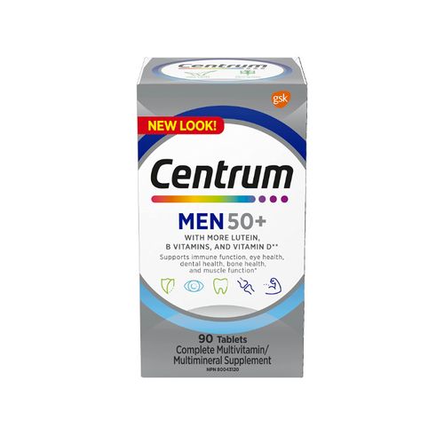 Centrum, Multivitamins/Minerals, Men, 50+, 90 Tablets