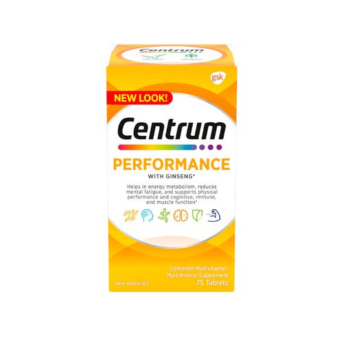 Centrum, Multivitamins/Minerals, Performance, 75 Tablets