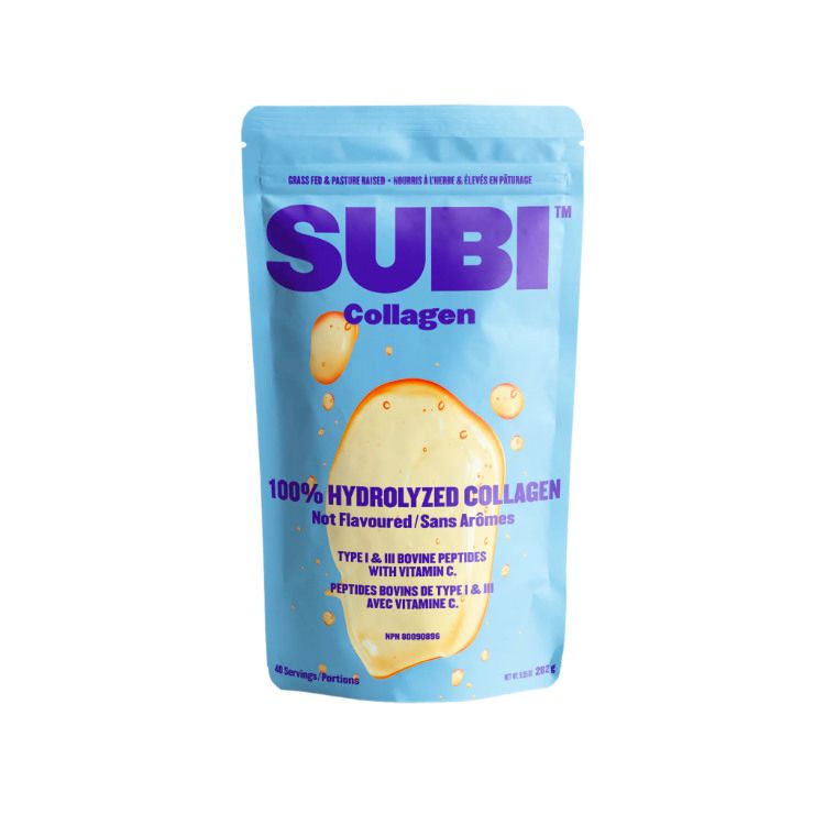 加拿大Subi 100%小分子水解胶原蛋白肽 原味/282克/40次量 最小形式易吸收 维护皮肤骨骼健康