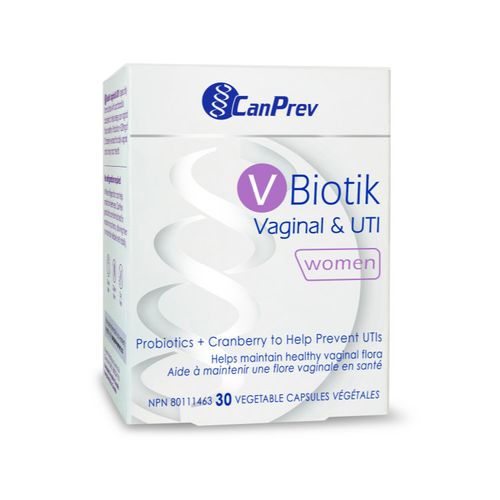 CanPrev, V-Biotik, Vaginal & UTI, 120 Vcaps