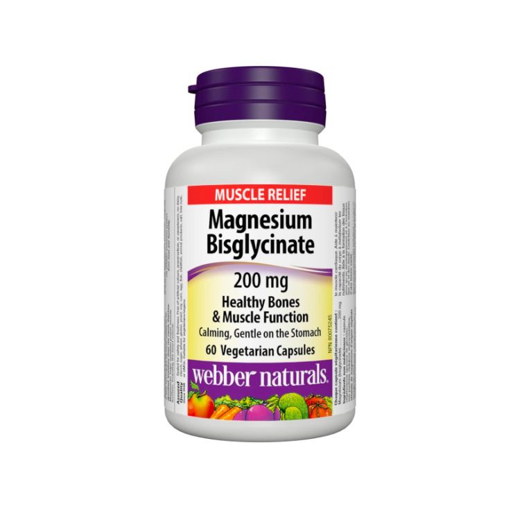 Webber Naturals, Magnesium Bisglycinate, 200 mg, 60 Vcaps