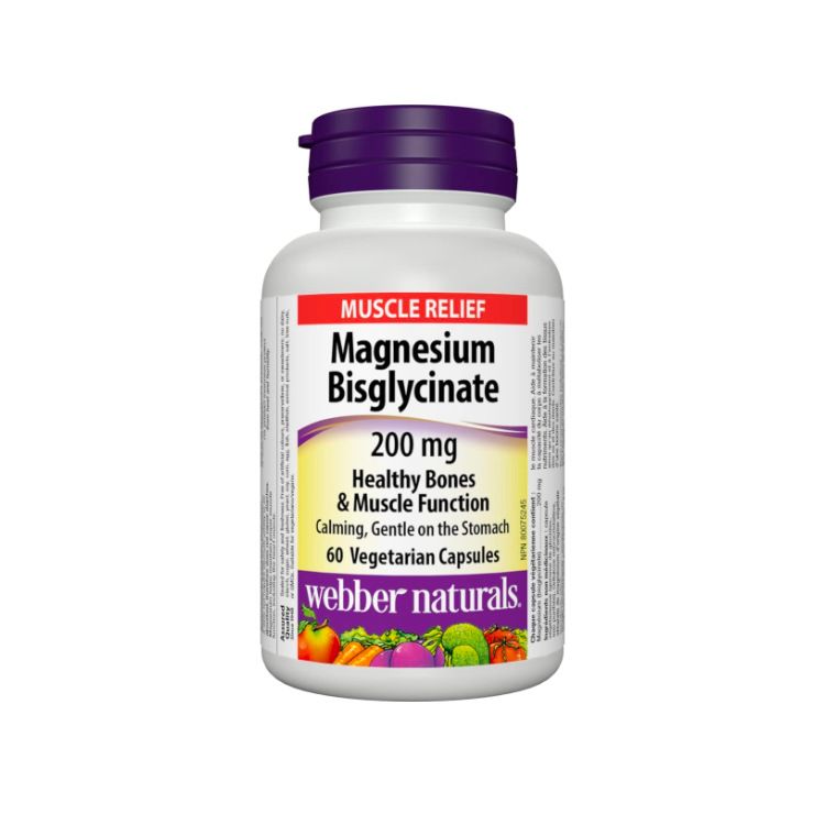 Webber Naturals, Magnesium Bisglycinate, 200 mg, 60 Vcaps