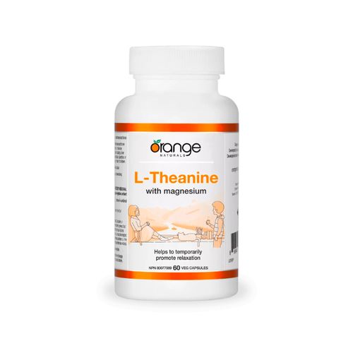 Orange Naturals, L-Theanine with Magnesium, 60Vcaps