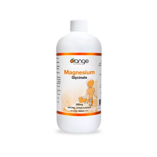 Orange Naturals, Magnesium Glycinate Liquid, 300mg, 450ml