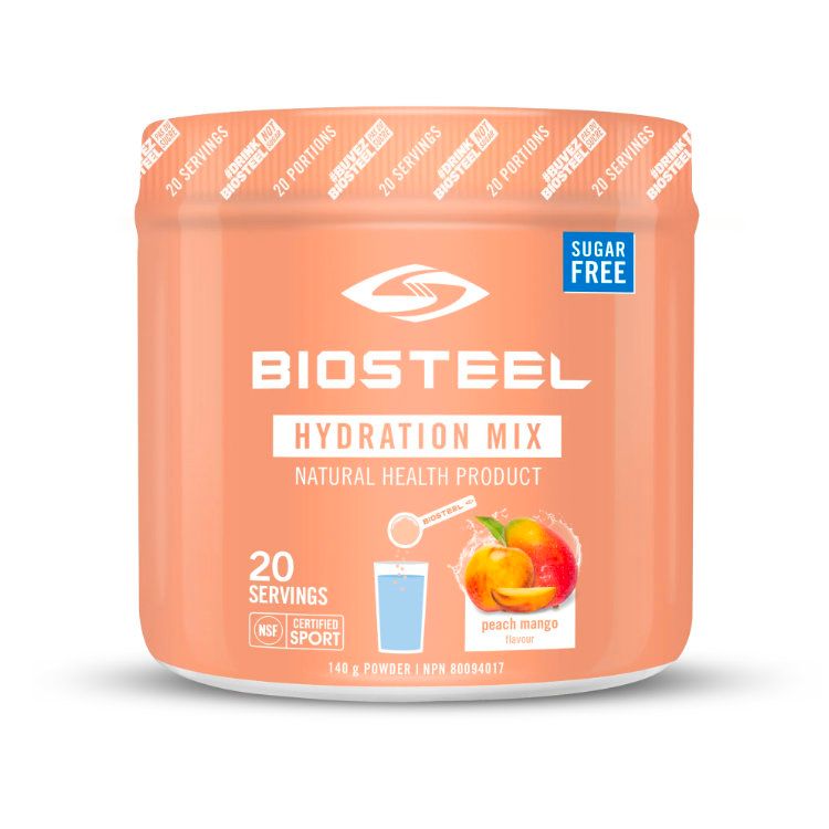 加拿大Biosteel电解质运动补水冲剂 桃子芒果味/140克/20次量 添加B族维生素和必要氨基酸 0糖配方