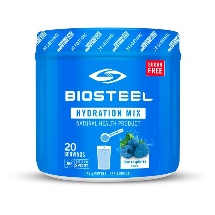 加拿大Biosteel电解质运动补水冲剂 蓝树莓味/140克/20次量 添加B族维生素和必要氨基酸 0糖配方