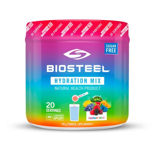 加拿大Biosteel电解质运动补水冲剂 彩虹水果味/140克/20次量 添加B族维生素和必要氨基酸 0糖配方