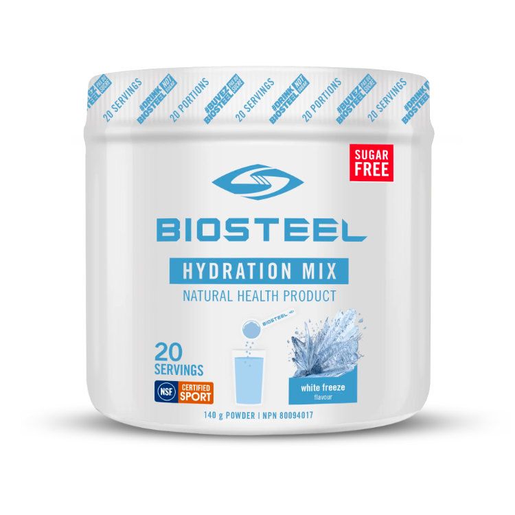 加拿大Biosteel电解质运动补水冲剂 白色冰封味/140克/20次量 添加B族维生素和必要氨基酸 0糖配方
