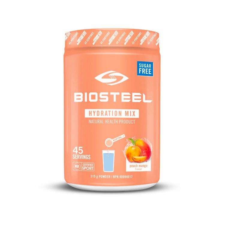 加拿大Biosteel电解质运动补水冲剂 桃子芒果味/315克/45次量 添加B族维生素和必要氨基酸 0糖配方