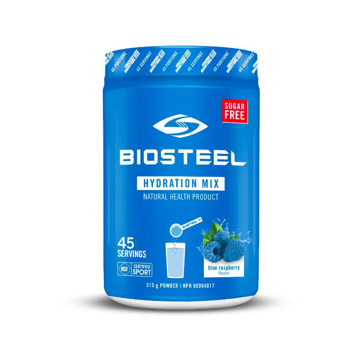 加拿大Biosteel电解质运动补水冲剂 蓝树莓味/315克/45次量 添加B族维生素和必要氨基酸 0糖配方