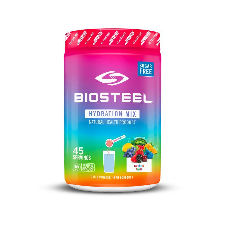 加拿大Biosteel电解质运动补水冲剂 彩虹水果味/315克/45次量 添加B族维生素和必要氨基酸 0糖配方