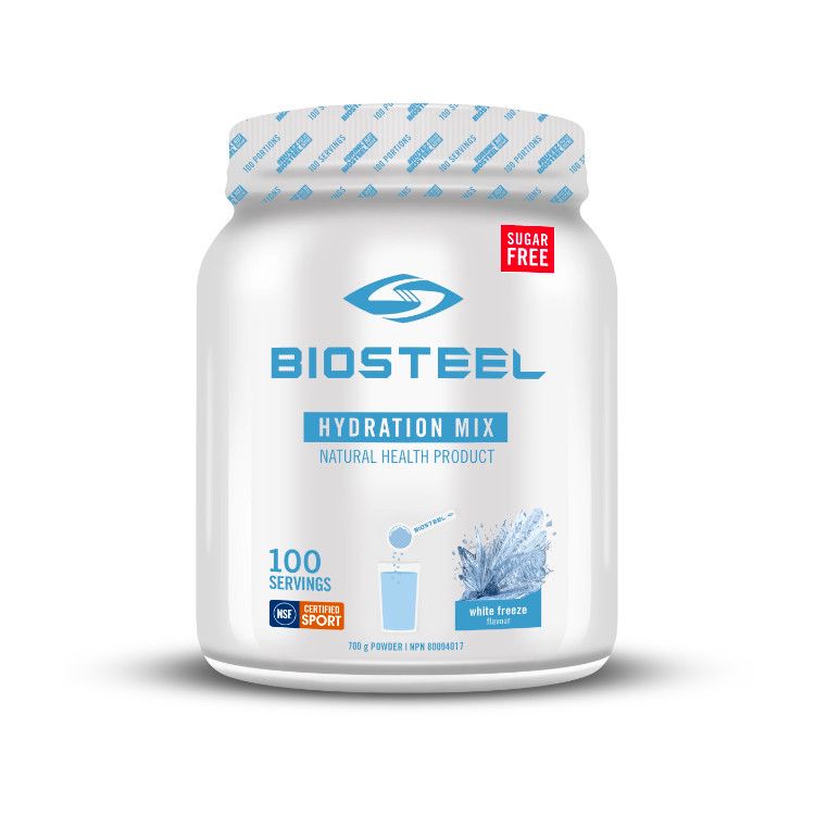 加拿大Biosteel电解质运动补水冲剂 白色冰封味/700克/100次量 添加B族维生素和必要氨基酸 0糖配方