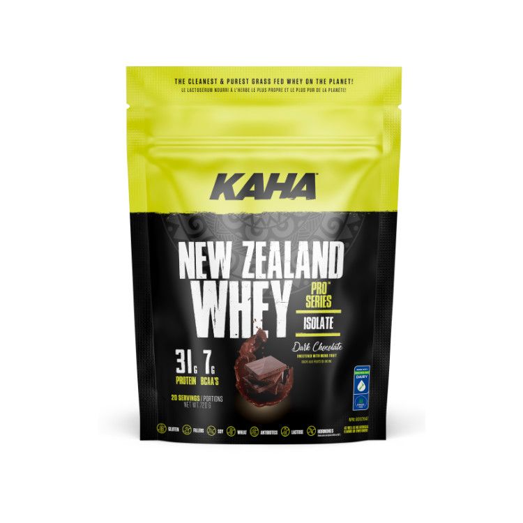 加拿大KAHA ISO分离乳清蛋白粉 720克/巧克力味 1勺含31克蛋白质 新西兰草饲牛提取 高含量免疫球蛋白