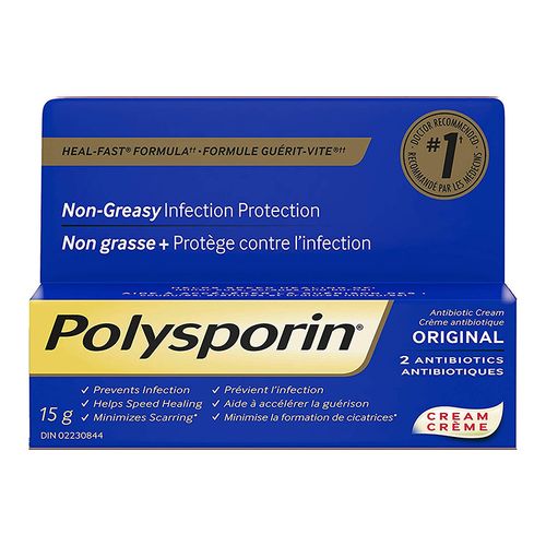 美国强生Polysporin外用抗生素经典版软膏 15g 防止感染 快速成膜 北美医生药剂师首选品牌