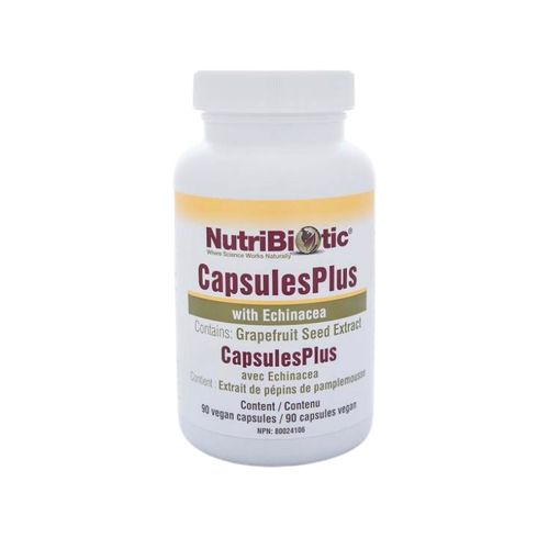 NutriBiotic, Grapefruit Seed Extract CapsulesPlus, with Echinacea, 90 Vcaps