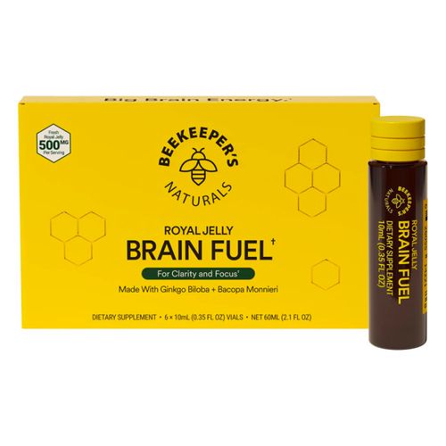 BeeKeeper's Naturals, Brain Fuel With Royal Jelly, 6 Pack