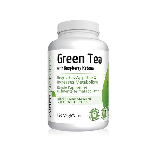 Alora Naturals, Green Tea Raspberry Ketone, 120 Vcaps