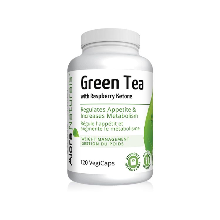加拿大Alora Naturals绿茶树莓酮胶囊 120粒 加速代谢 延缓脂肪吸收 帮助减重 覆盆子酮