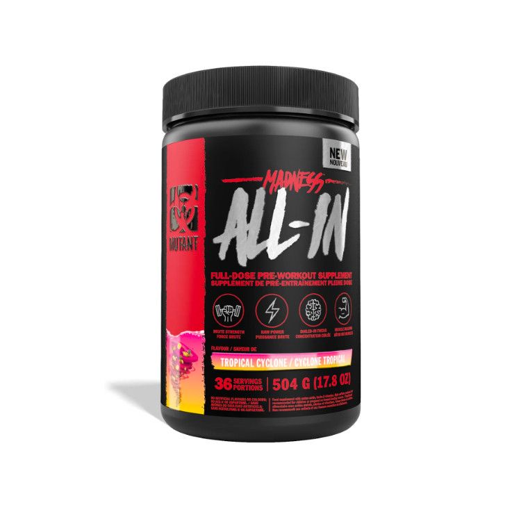 Mutant, Madness Pre-Workout, All-in-1, Tropical Cyclone, 504g