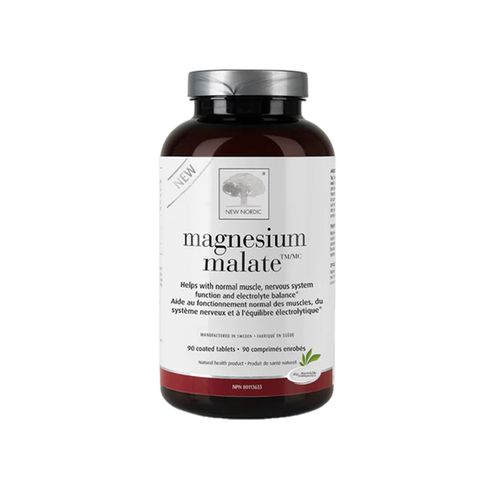 New Nordic, Magnesium Malate, 90 Coated Tablets