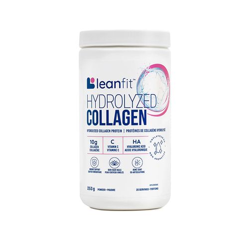 加拿大LeanFit胶原蛋白粉 253克/无味型 深度水解蛋白 添加玻尿酸配方