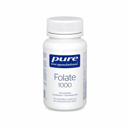 Pure Encapsulations, Folate 1000, Metafolin® L-5-MTHF, 90Vcaps